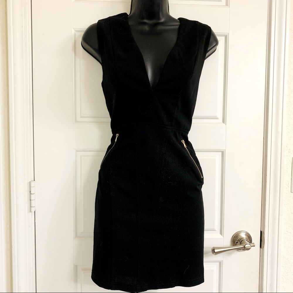 Little black dress with corset back